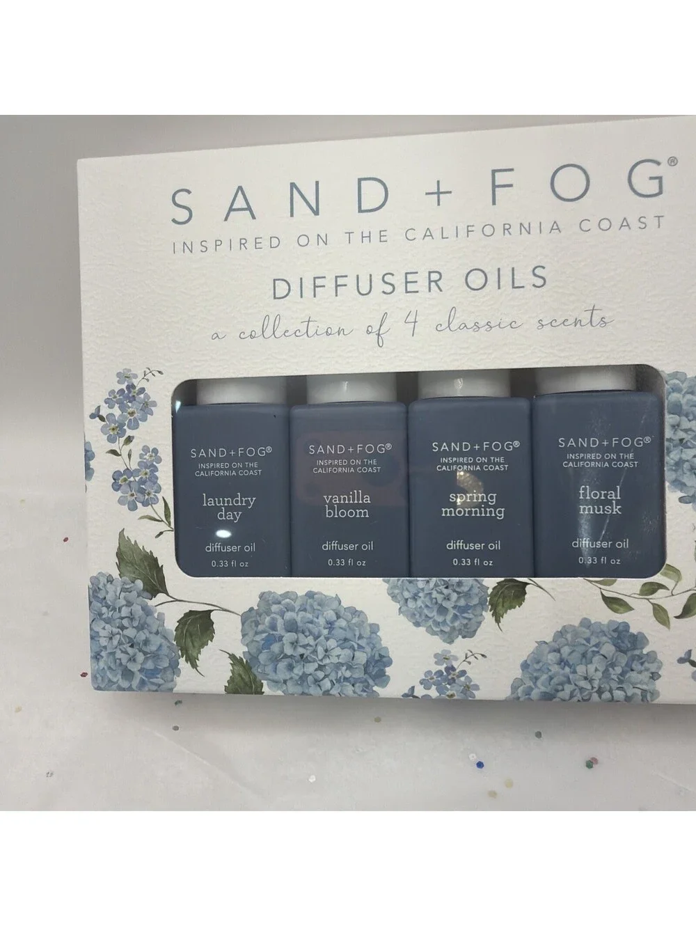 Sand + Fog Fragrance Diffuser Oil 4 Pack Laundry Day Vanilla Bloom Floral NEW